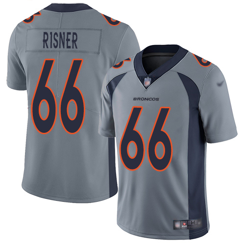 Men Denver Broncos #66 Dalton Risner Limited Silver Inverted Legend Football NFL Jersey->denver broncos->NFL Jersey